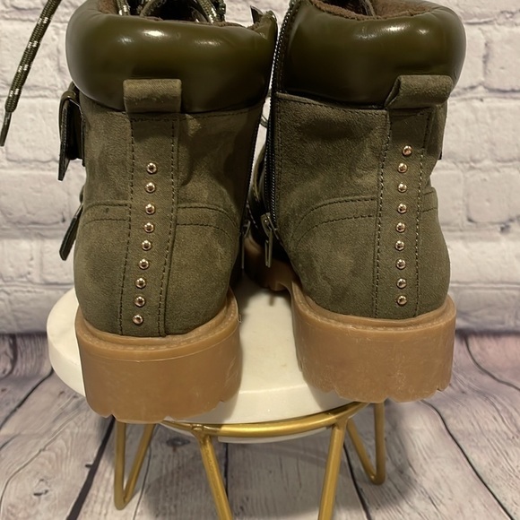 ASOS army, green and gold boots size 6 wide - Picture 4 of 6